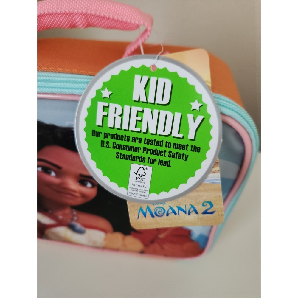 Disney Moana 2 Insulated BPA-Free Lunch Box Disney Back To School - Picture 5 of 9